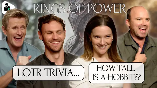 'Video thumbnail for Lord Of The Rings: Rings Of Power Season 2 Cast Take Our LOTR Trivia Quiz! LOTR Rings Of Power S2'