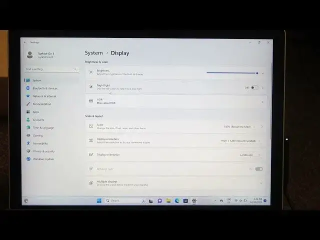 'Video thumbnail for How To Change Display Brightness In LAPTOP MICROSOFT SURFACE GO 3'
