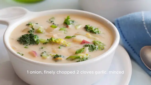 Video thumbnail for Broccoli cheddar soup recipe