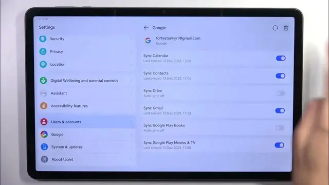 Video thumbnail for How to Remove Google Account in Honor Pad X9 – Switch Google Account