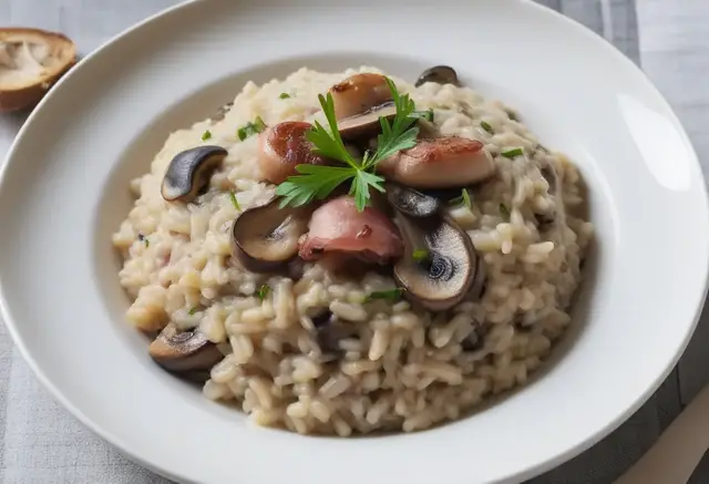 Video thumbnail for Pancetta and Mushroom Risotto