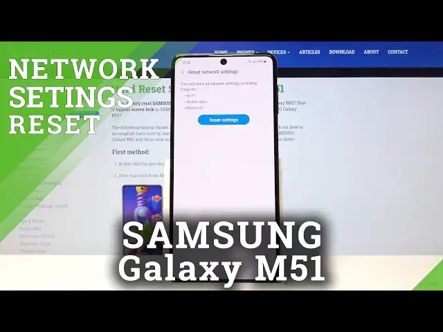 'Video thumbnail for How to Reset Network Settings in SAMSUNG Galaxy M51 – Restore Network Defaults'