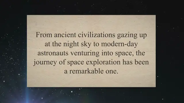 Video thumbnail for Unveiling the Cosmos: From Past Pioneers to Future Frontiers - A Journey through Space Exploration, Technologies, and Discoveries