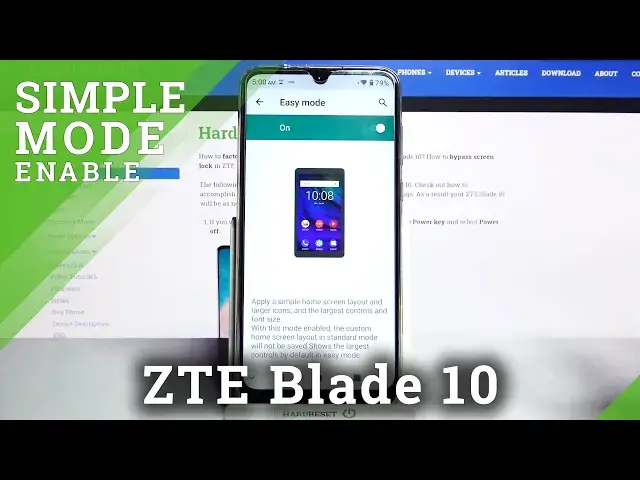 'Video thumbnail for ZTE Blade 10 – Enable & Use Easy Mode'
