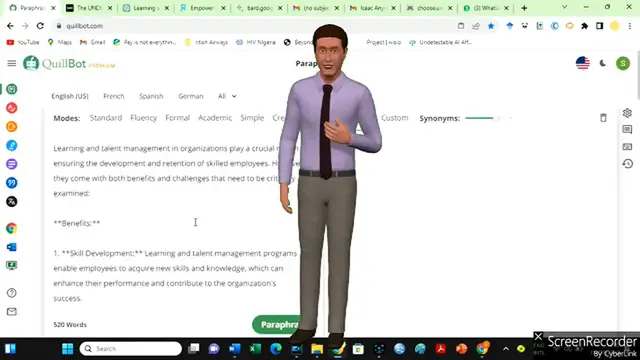 Video thumbnail for Quillbot versus Undetectable AI to humanize ChatGPT content and pass Turnitin AI detection