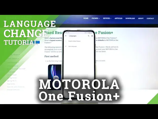 Video thumbnail for How to Change Language in MOTOROLA One Fusion+ - Adjust System Language