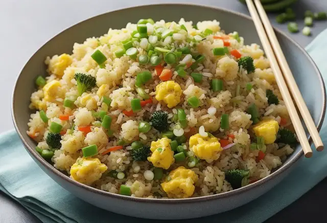 Video thumbnail for Cauliflower Rice Stir-Fry