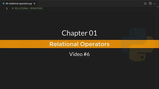 Video thumbnail for Relational Operators in 60 Seconds !