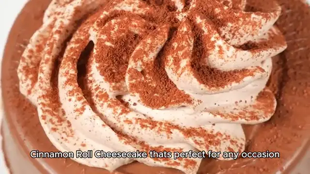 Video thumbnail for Cinnamon Roll Cheesecake Recipe