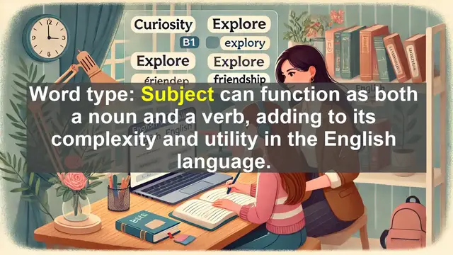 Video thumbnail for 2500 Must Know CEFR B1 Vocabulary - The Many Meanings of 'Subject' in English