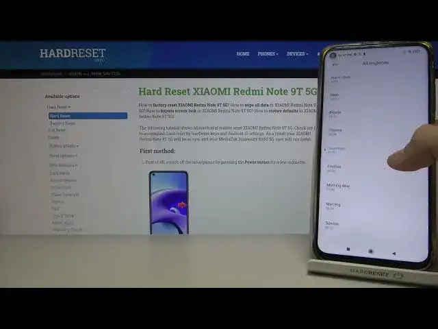 Video thumbnail for Alarm Tones on  XIAOMI REDMI NOTE 9T – Available Sounds of Alarms