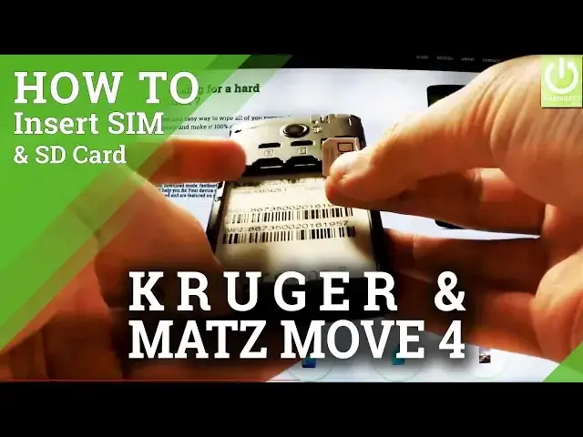 'Video thumbnail for How to Insert SIM & SD in KRUGER & MATZ Move 4 - Set Up SIM Card'
