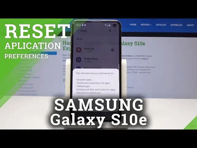 'Video thumbnail for How to Reset App Preferences in SAMSUNG Galaxy S10e - Restore App Permissions'
