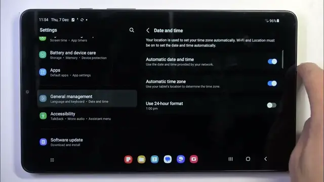 Video thumbnail for How To Set Up Date Time In Samsung Galaxy Tab A9