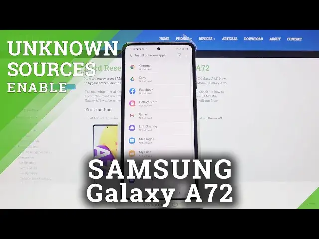 'Video thumbnail for SAMSUNG Galaxy A72 and Apps Installing - Enable Unknown Sources'