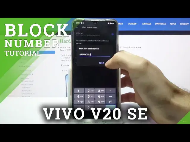 'Video thumbnail for How to Block Number on VIVO V20 SE - Create Phone Blocklist'