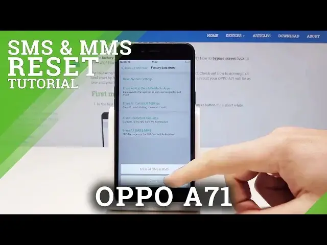 'Video thumbnail for How to Clear SMS & MMS History in OPPO A71 - Reset SMS & MMS'