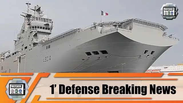 Video thumbnail for French Navy helicopter carrier Tonnerre departs for Lebanon to help Lebanese people 1' Defense News