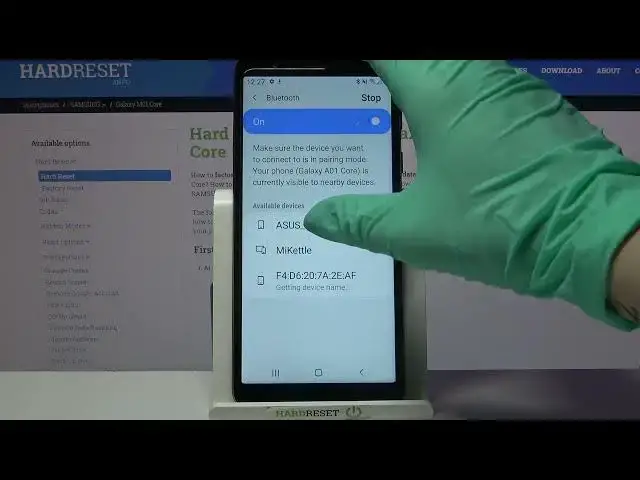 'Video thumbnail for How to Connect Bluetooth Device to SAMSUNG Galaxy M01 Core – Bluetooth Connection'