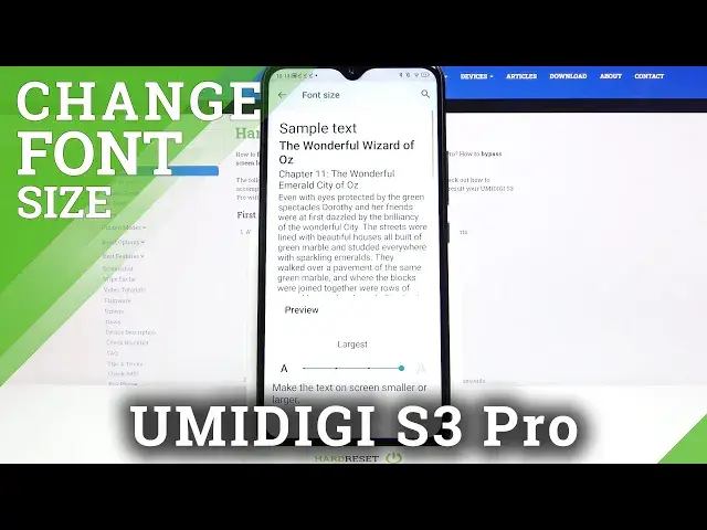 'Video thumbnail for How to Set Up Size of Text in Umidigi S3 Pro – Choose Font Size'