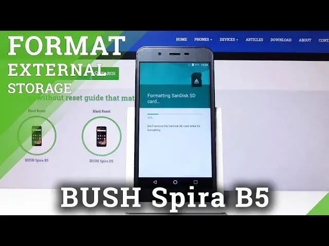 'Video thumbnail for How to Format SD Card in BUSH Spira B5 – Clear Memory Card'