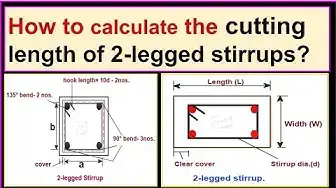 Video thumbnail for How to calculate the cutting length of 2-legged stirrups?