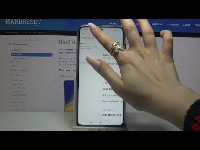 'Video thumbnail for How to Activate High Contrast Text on POCO X3 Pro – Manage Text Settings'