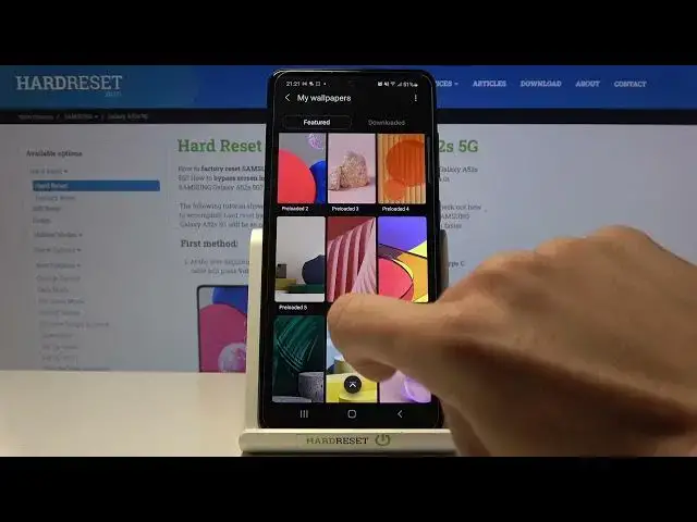 'Video thumbnail for How to Change Wallpaper on SAMSUNG Galaxy A52s - Display Settings'