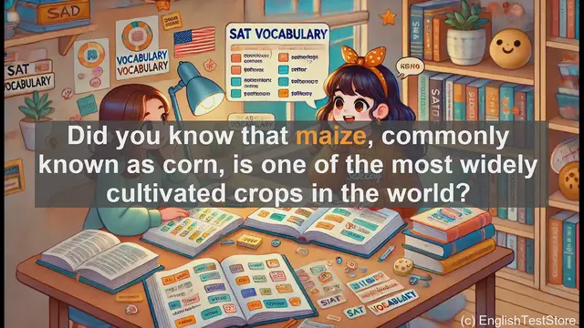 Video thumbnail for 5000 Must Know SAT Vocabulary - SAT Vocabulary: Understanding 'Maize' and Its Usage