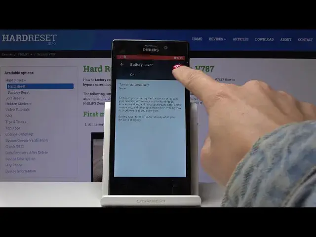 Video thumbnail for How to Enable Power Saving Mode in PHILIPS Xenium V787 - Extend Battery Life