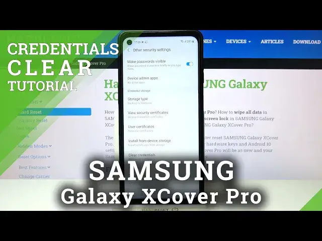 'Video thumbnail for How to Clear Credentials on SAMSUNG Galaxy XCover Pro – Remove Licenses'