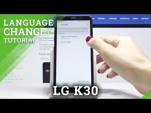 'Video thumbnail for How to Change Language in LG K30 – Region Settings'