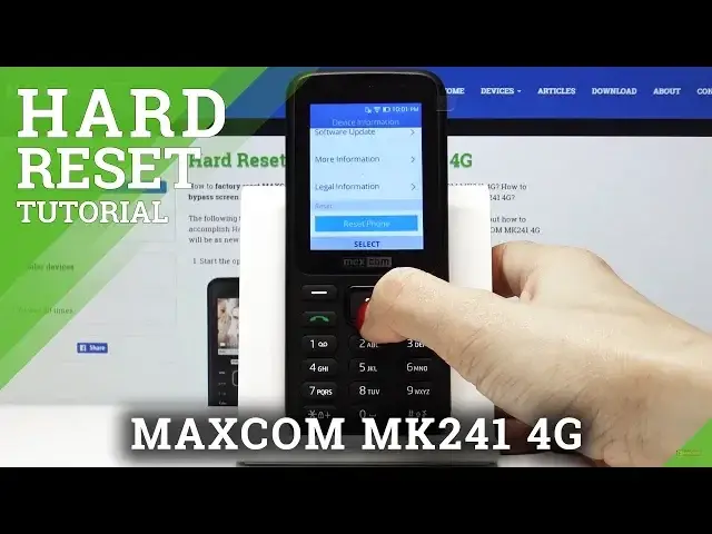 'Video thumbnail for Factory Reset MAXCOM MK241 4G - Erase All Content & Settings'