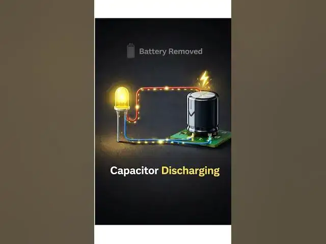 Video thumbnail for Capacitor working explained with real-life examples ⚡ Simple, visual, and easy to understand!