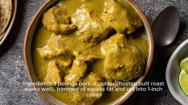 Video thumbnail for Chili verde recipe