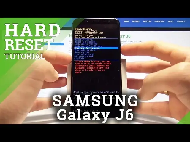 Video thumbnail for How to Bypass Screen Lock on SAMSUNG Galaxy J6 - Hard Reset by Hardware Keys