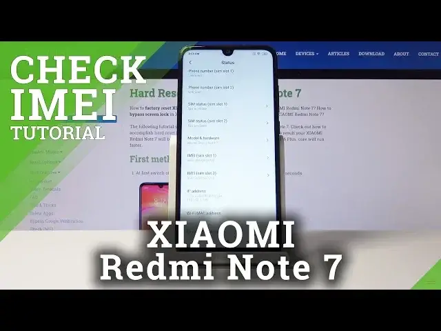 'Video thumbnail for How to Read Serial Number in XIAOMI Redmi Note 7 – Locate IMEI Number'