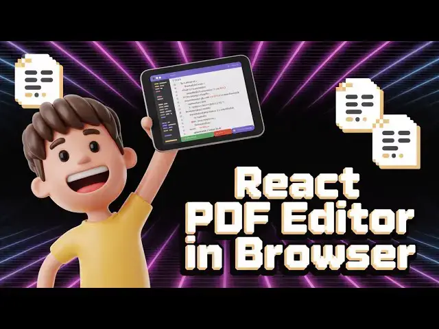 Video thumbnail for Build a React.js Adobe Acrobat PDF Editor Editor in Browser Using PDF-LIB & pdfjs-dist Library in TS