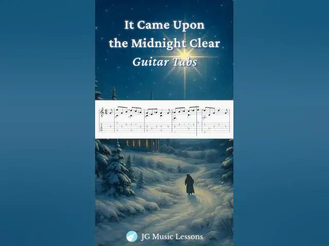 Video thumbnail for It Came Upon the Midnight Clear guitar tabs 🎸🎄
