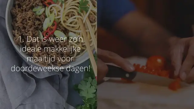 Video thumbnail for Noedels met pittig gehakt