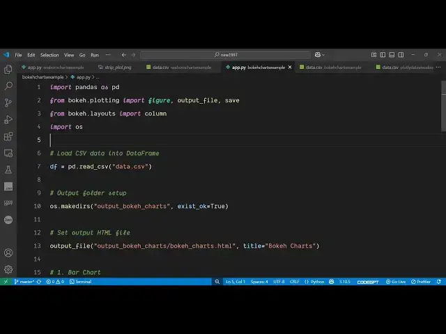 Video thumbnail for Python 3 Bokeh Library Script to Plot CSV Data as Interactive & Colorful HTML Web Charts in Browser