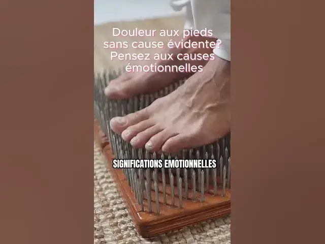 'Video thumbnail for Douleur fréquente aux pieds 😩👣, et si c'était d'origine émotionnelle ? 🤔💭'