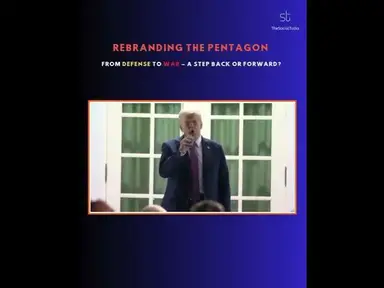 'Video thumbnail for Rebranding the Pentagon: From Defense to War – A Step Back or Forward?'