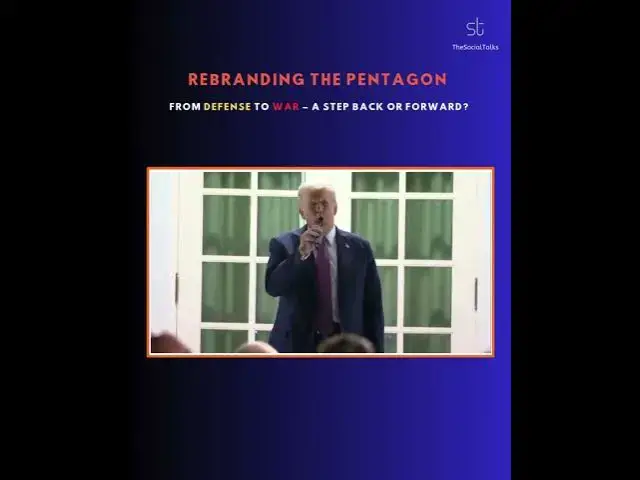 'Video thumbnail for Rebranding the Pentagon: From Defense to War – A Step Back or Forward?'