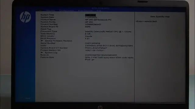 Video thumbnail for How To Enable & Disable Secure Boot On HP 250 G8