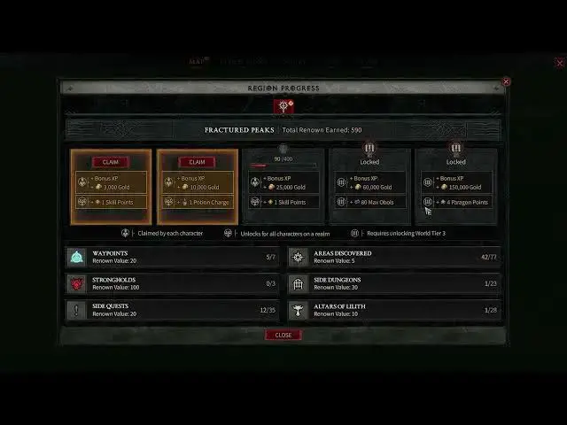 Video thumbnail for How To Claim Region Progress In Diablo IV