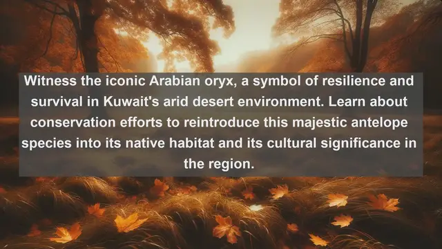 Video thumbnail for Discovering Kuwait's Natural Wonders: Top 10 Native Fauna You Must See