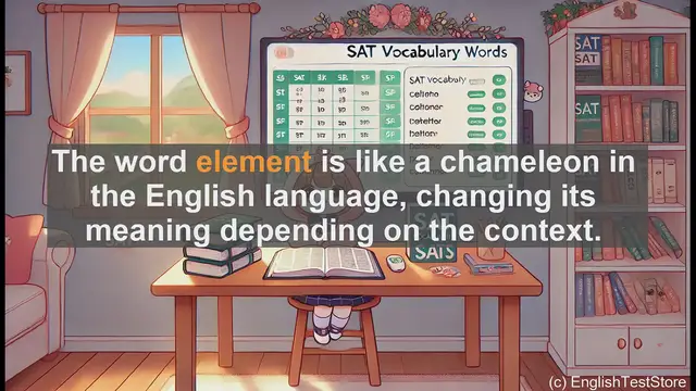 Video thumbnail for 5000 Must Know SAT Vocabulary - Understanding 'Element': A Key Word for SAT Vocabulary