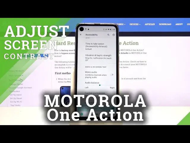 'Video thumbnail for How to Turn On High Contrast Text – Accessibility Options on MOTOROLA One Action'