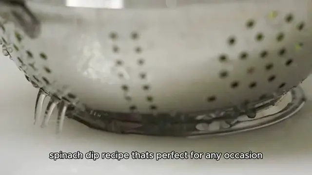 Video thumbnail for Spinach dip recipe